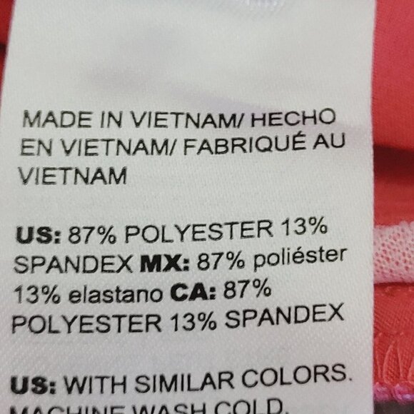 Chico's Coral Cropped Pants Sz 0 US 4 Outdoor Lightweight Hiking Tie Waist EUC - Picture 9 of 11